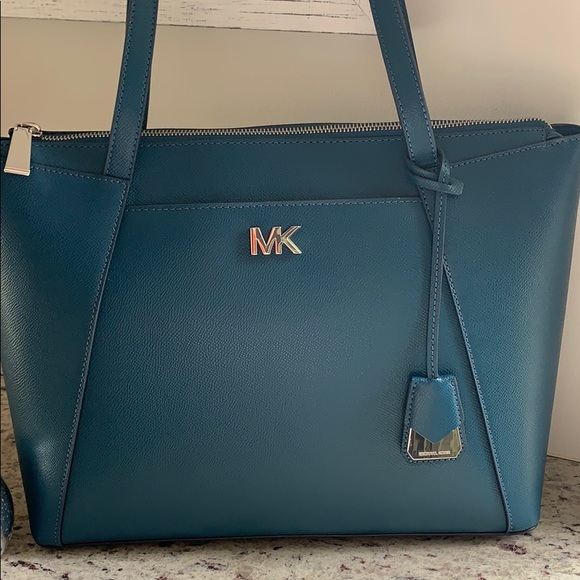 michael kors teal tote